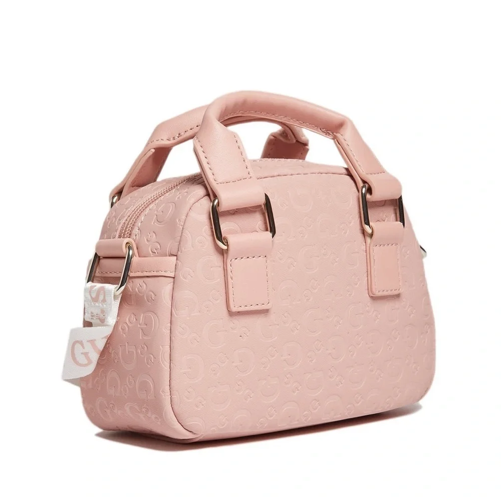 New Guess Mini Faux-Leather Logo Satchel